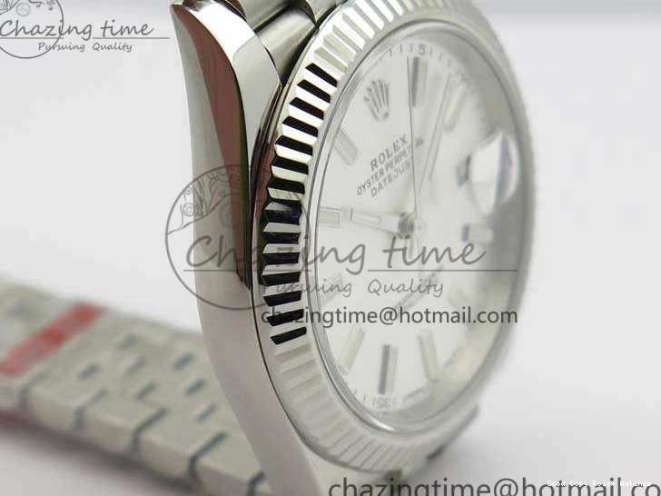 Good Copy Rolex Watches 1:1 DateJust Bracelet Silver MoistureWicking Stick Edition On Jubilee Markers Best 228238 A Dial 3511 SS Noob 1230